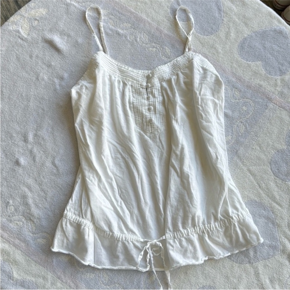 GAP White Camisole with Button Accents